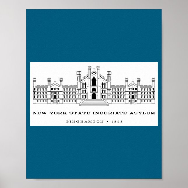 New York State Inebriate Asylum Binghamton 1858 _1 Poster (Vorne)