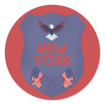 New York State Pride Patriotischer Schild Vinyl