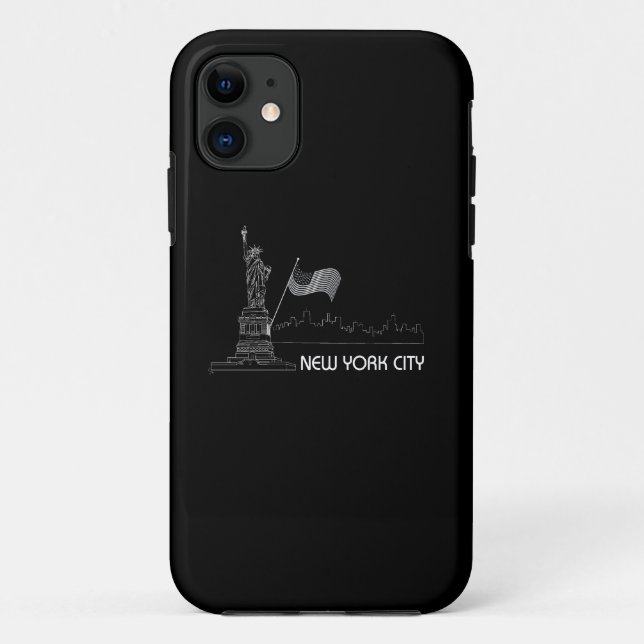 New York - Statue der Liberty USA Flag Case-Mate iPhone Hülle (Rückseite)