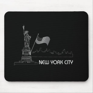 New York - Statue der Liberty USA Flag Mousepad