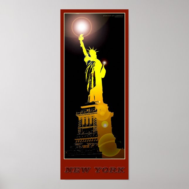 New York Statue of Liberty - 03 - Travel Poster (Vorne)