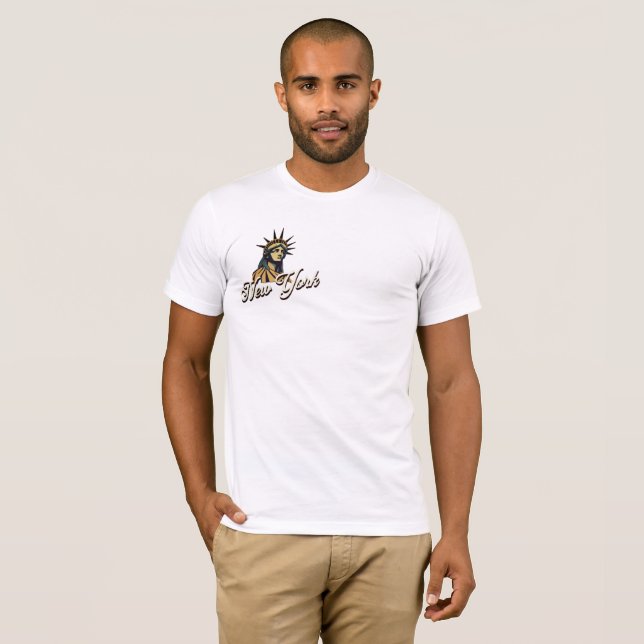 New York, Statue Of Liberty. Iconic City Pride T-Shirt (Vorne ganz)