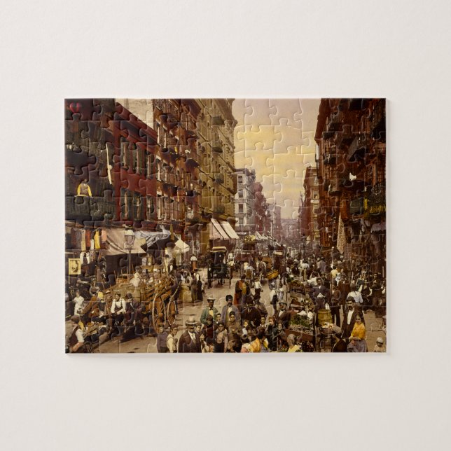 New York Street 1890 Puzzle (Horizontal)