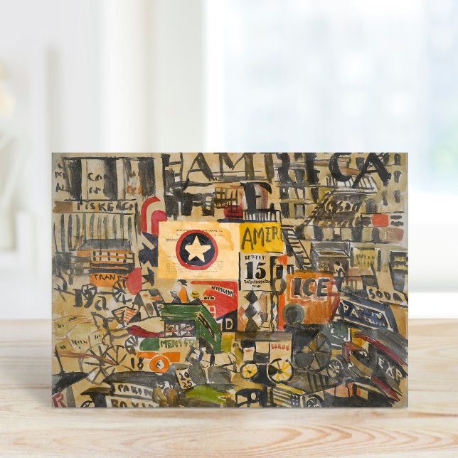 New York Street Scene | Joaquín Torres-García Karte (Von Creator hochgeladen)