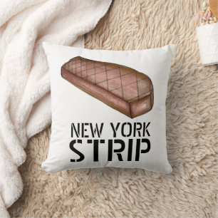 New York Strip NYC Steak Meat Feinschmecker Koch Kissen