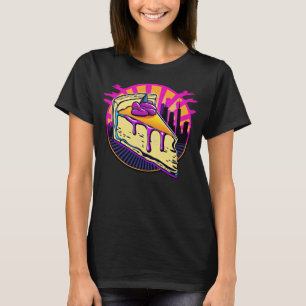 New York Style Cheesecake Synthwave 80er Retrowave T-Shirt