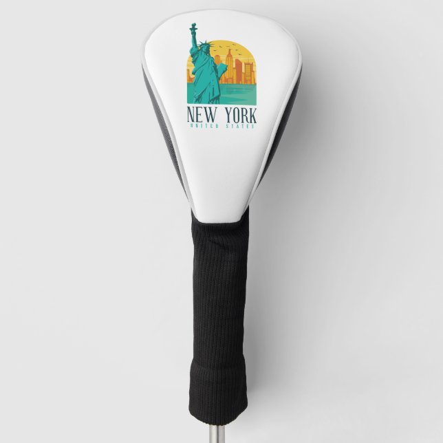 New York Stylish Skyline Golf Headcover (Vorderseite)