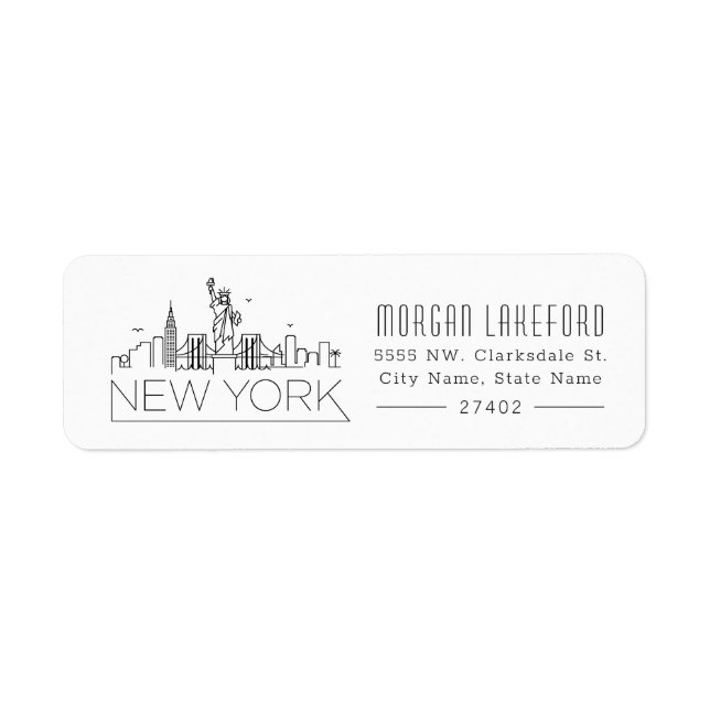 New York Stylized Skyline | (Vorne)