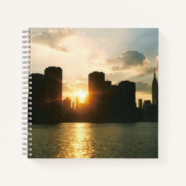 New York Sunset Notizbuch (Vorderseite)