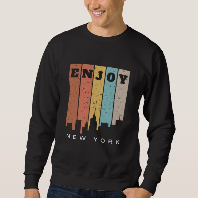 New York Sweatshirt genießen (Vorderseite)