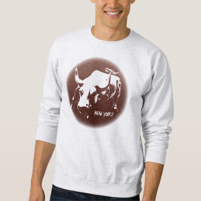 New York Sweatshirt NYC Bull Souvenir Shirt (Vorderseite)