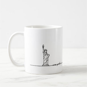 New York Tasse, Statue of Liberty, New York Lover Kaffeetasse