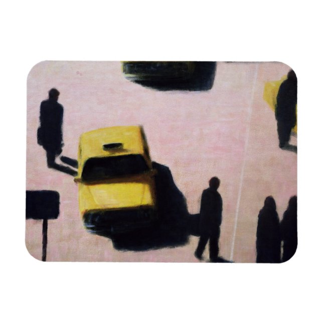 New York Taxis 1990 Magnet (Horizontal)