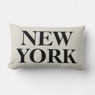 New York Text Throw Kissen