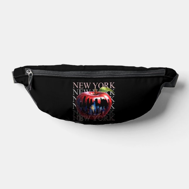 New York The Big Apple Frucht Silhouette City Bauchtasche (Ablage )