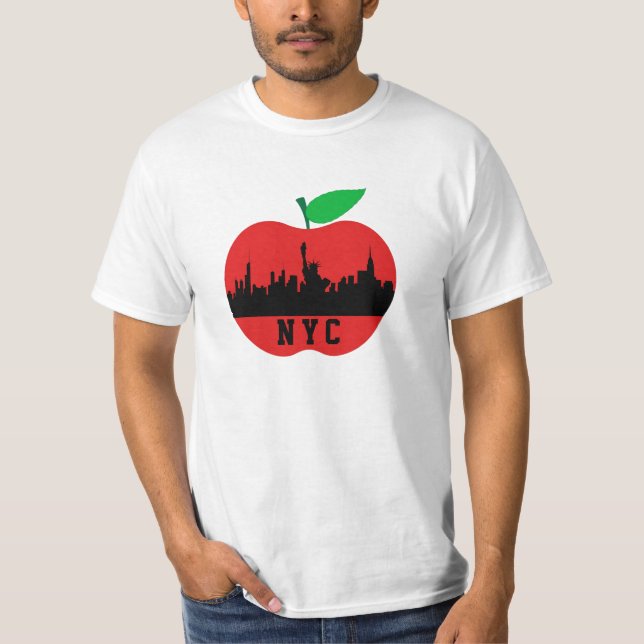 New York The Big Apple - New York Staat T-Shirt (Vorderseite)