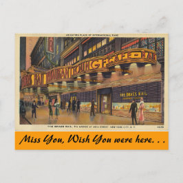 New York, The Brass Rail Café & Bar, New York City Postkarte