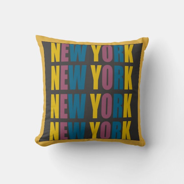 New York Throw Pillow Kissen (Vorderseite)