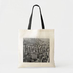 New York Tote Bag - Grau Tragetasche