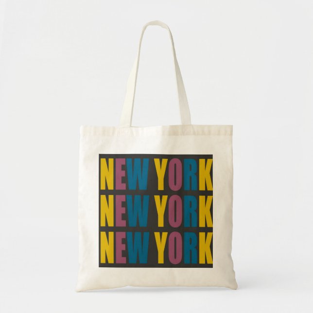 New York Tote Bag Tragetasche (Vorne)