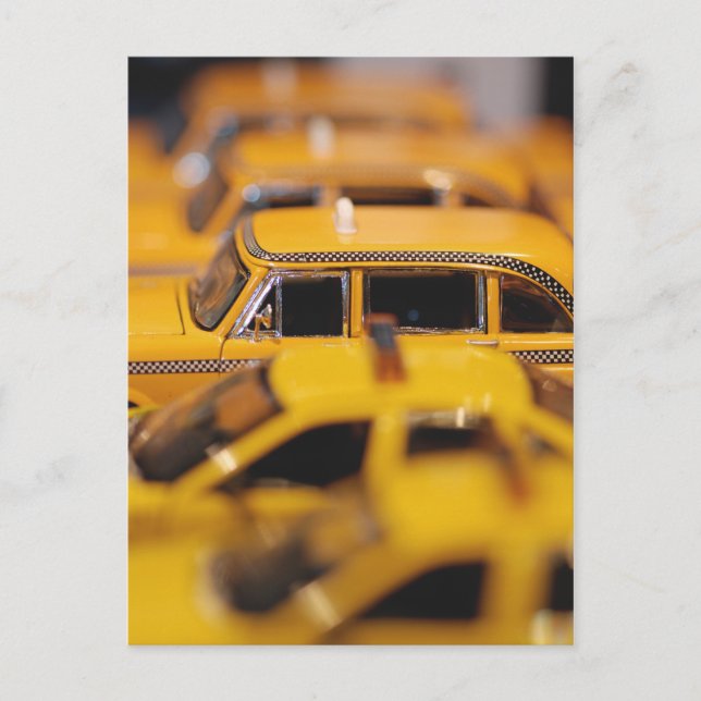 New York Toy Taxis Postkarte (Vorderseite)