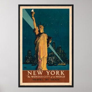 New York, Travel, Adolph Treidler Vintag in den 20 Poster