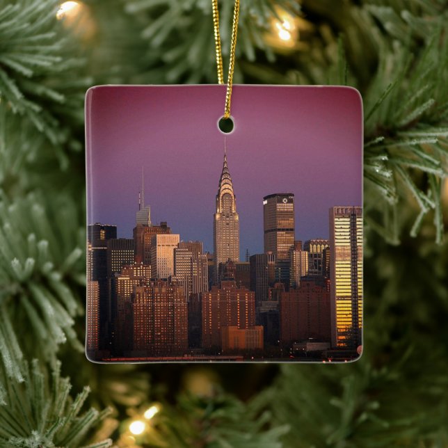 New York Travel Manhattan Empire State Gebäude Keramikornament (Baum)