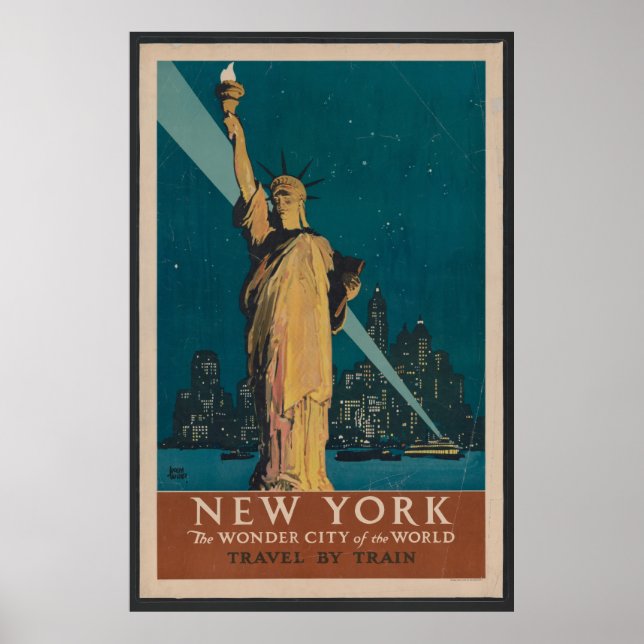 New York Travel Poster (Vorne)