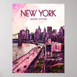 New York Travel Poster