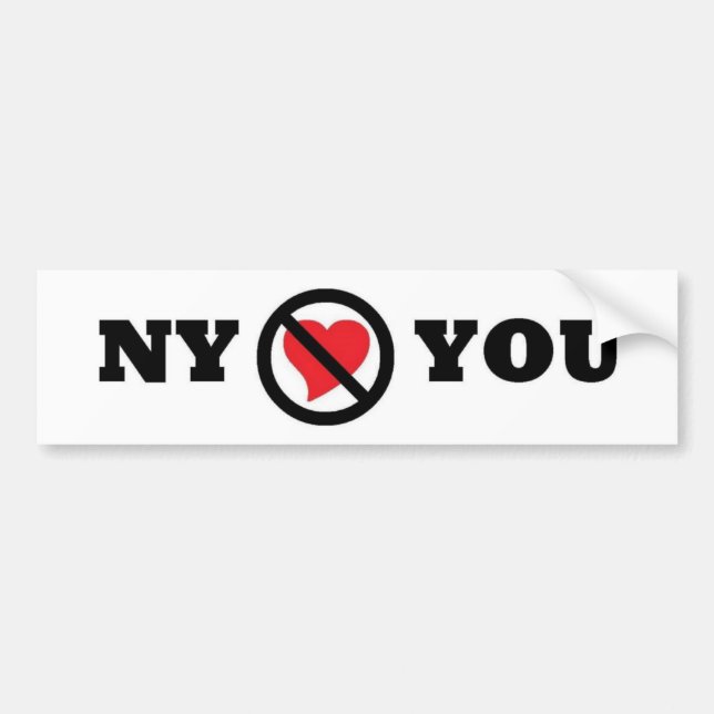 New York tut nicht Liebe Sie Autoaufkleber (Vorne)