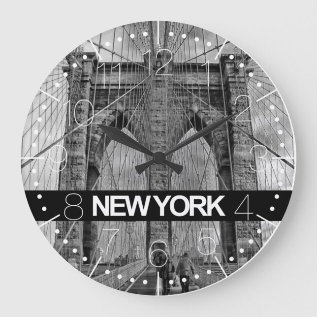 New York Uhr Brooklyn Bridge (Vorderseite)
