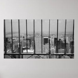 New York und Central Park Black & White Poster