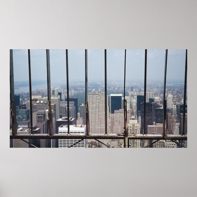 New York und Central Park vom Empire State Bldg. Poster (Vorne)