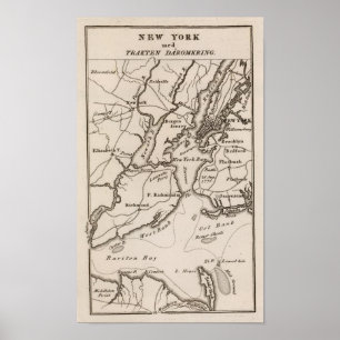 New- York und Jerseyregion Poster