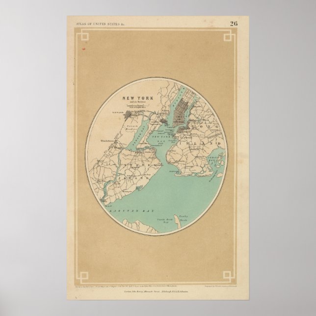 New York und seine Umgebungen Poster (Vorne)