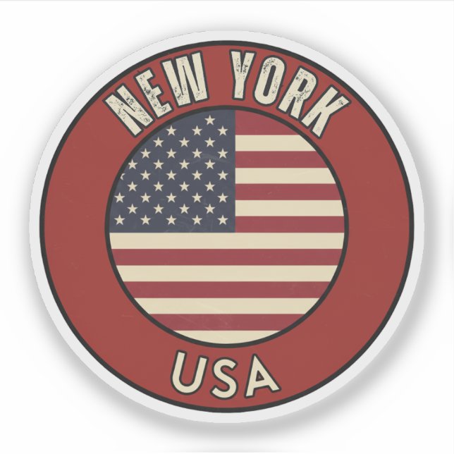 New York United States of America Aufkleber (Vorderseite)