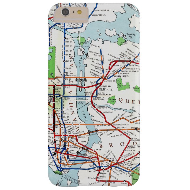 New York: Untergrundbahn Map, 1940 Case-Mate iPhone Hülle (Rückseite)