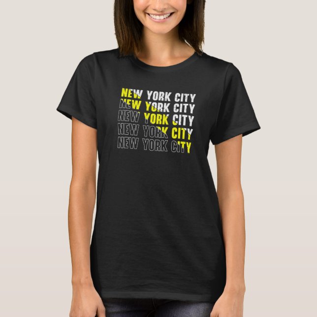 New York USA Reisen New Yorker Empire State T-Shirt (Vorderseite)