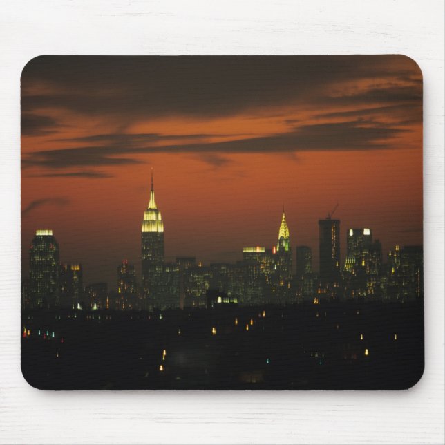 New York, USA. Skyline von Manhattan 2 Mousepad (Vorne)