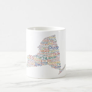 New York USA Slang Word Art Karte  Kaffeetasse
