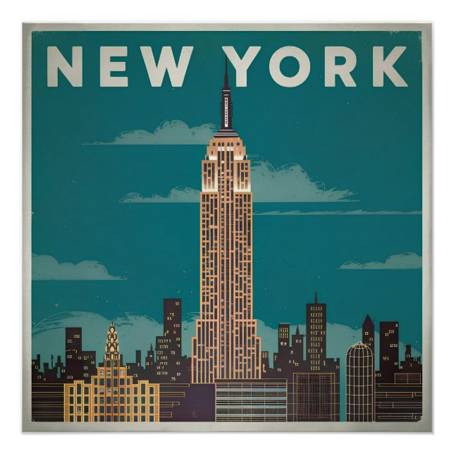 New York USA Vintag Poster (Vorderseite)