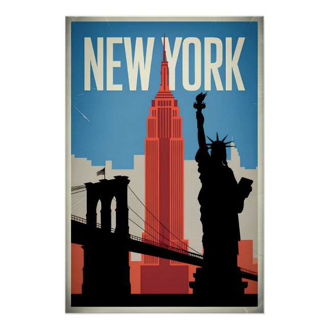New York USA Vintag Poster (Vorderseite)
