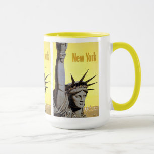New York USA Vintage Reisebecher Tasse