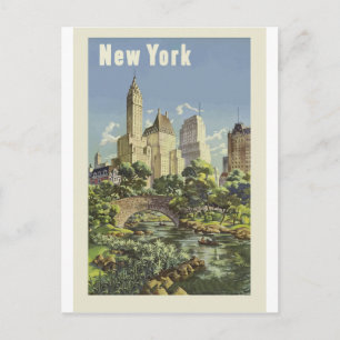 New York USA Vintage Travel Postcard Postkarte