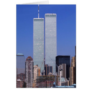 New York, USA. Zwillingstürme der berühmten Welt