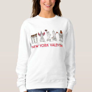New York Valentine Liebe NYC Gebäude Sehenswürdigk Sweatshirt