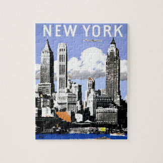 New York Vintag Reise Puzzle