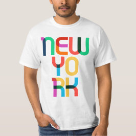 New York Vintag Retro Pop Art Colorado 80er Type T-Shirt