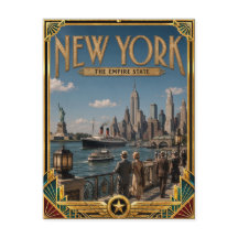 New York Vintage Art Deco Golden Age