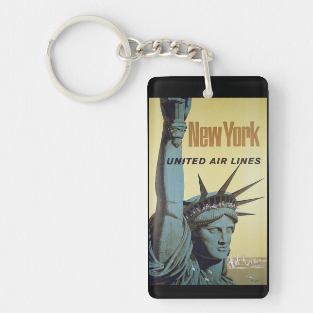 New York vintage souvenirs Schlüsselanhänger (Vorderseite)